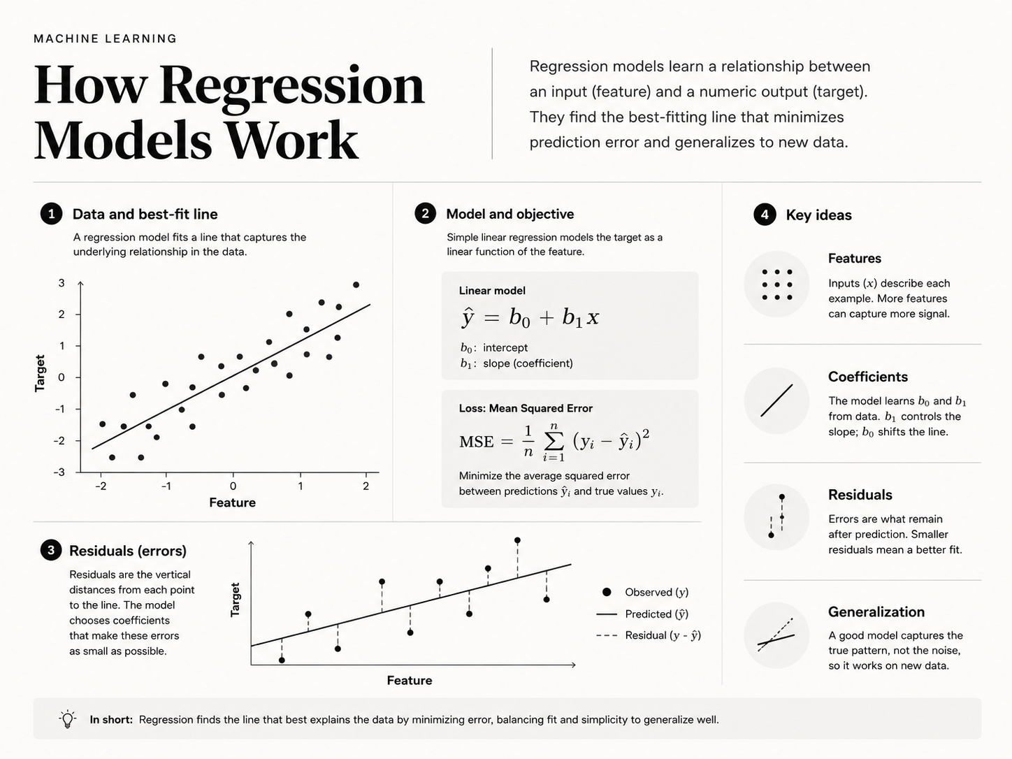How Regression Models Work — SENA visual explainer